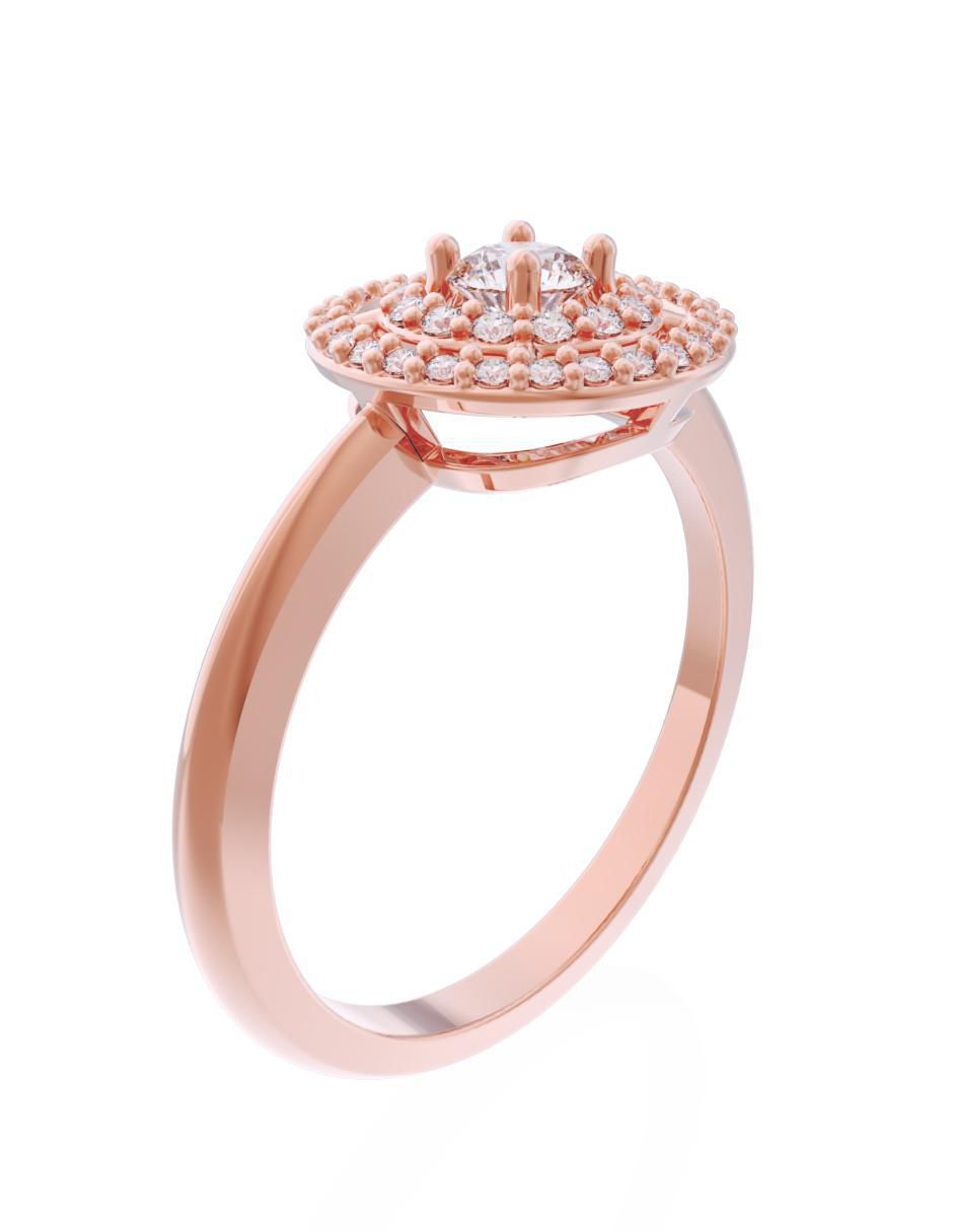 Anillo de compromiso 10 k Eternidad 3