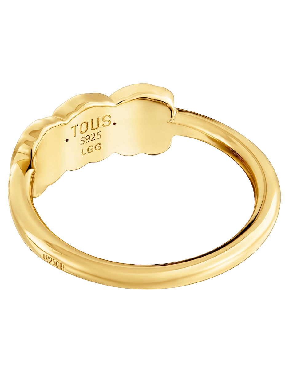 Anillo de oso Icon Color Lgg Oso P 925 de plata rubí y zafiro brillante 4