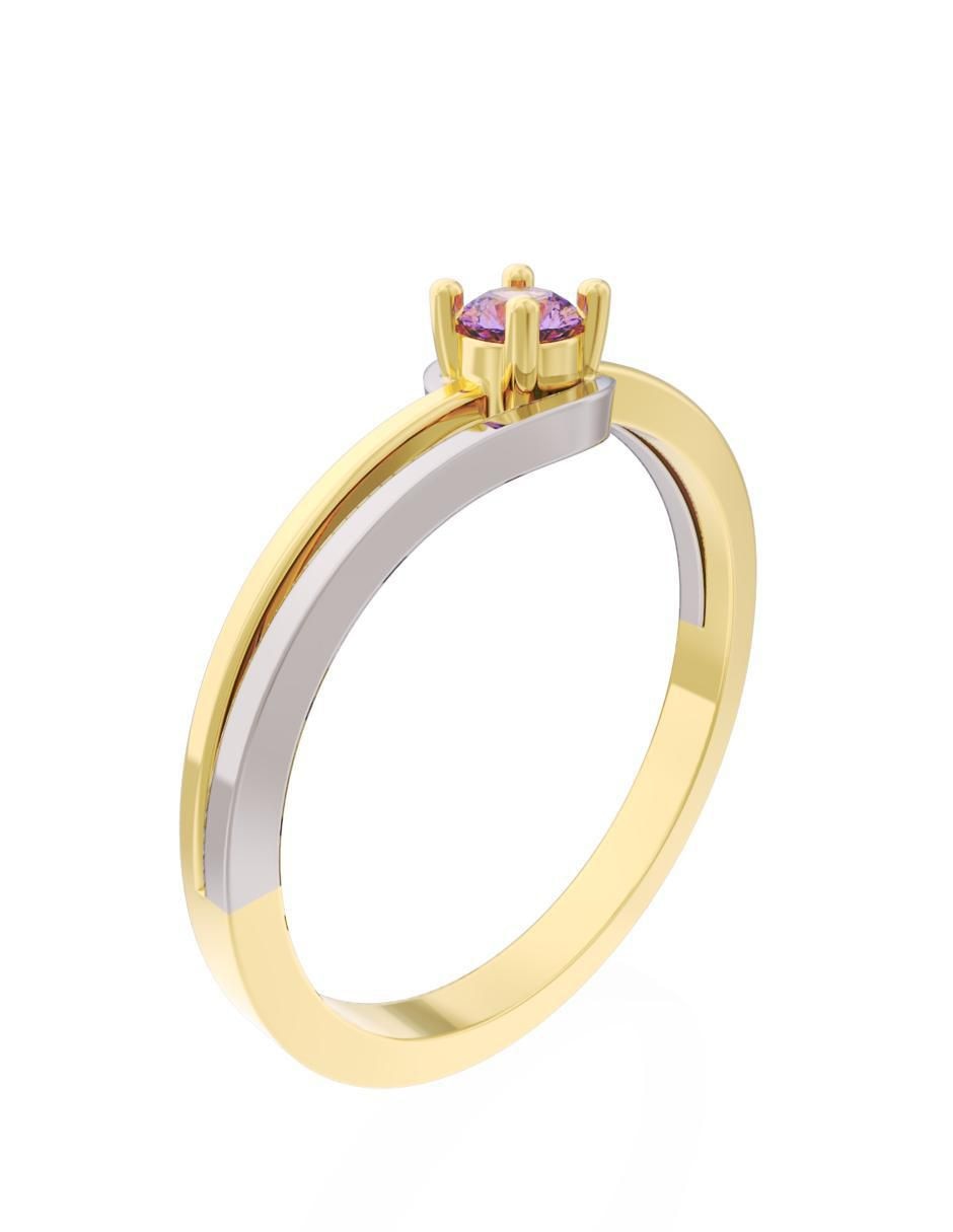 Anillo de compromiso 10 k Eternidad 2025 3