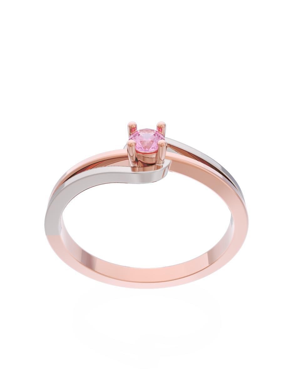 Anillo de compromiso 10 k Eternidad 2