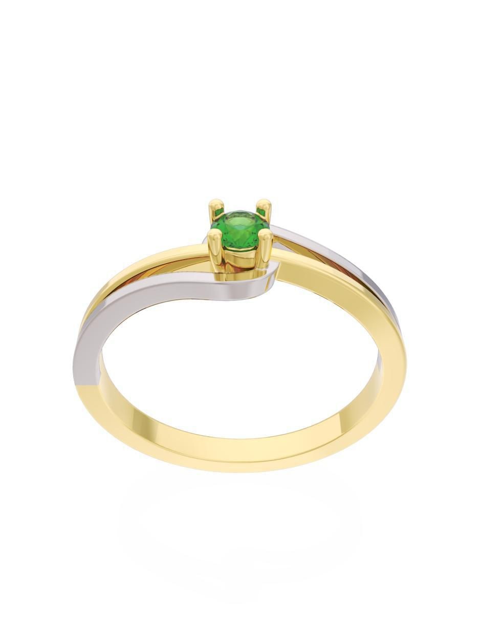 Anillo de compromiso 10 k Eternidad 3