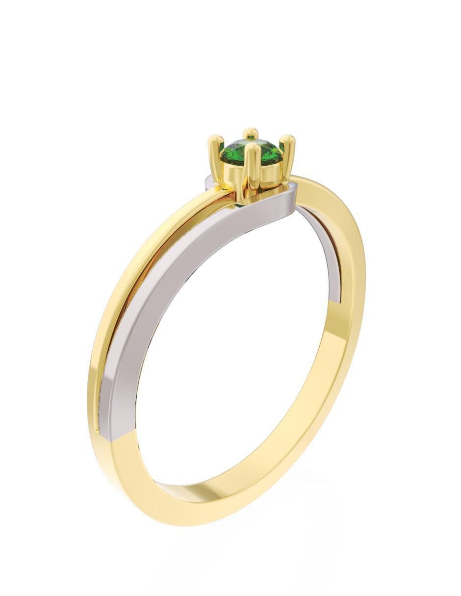 Anillo de compromiso 10 k Eternidad 2