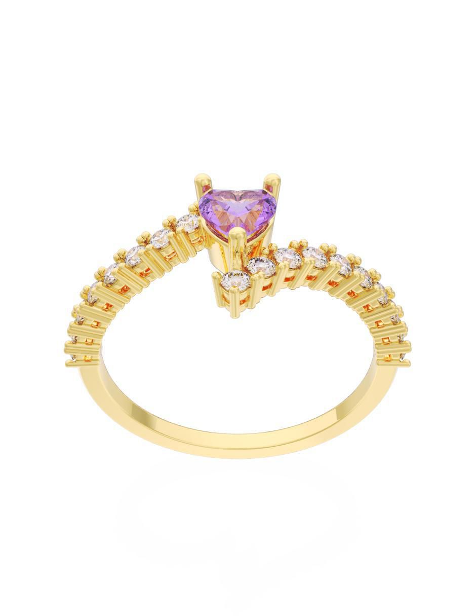 Anillo de compromiso 10 k Eternidad 2025 3