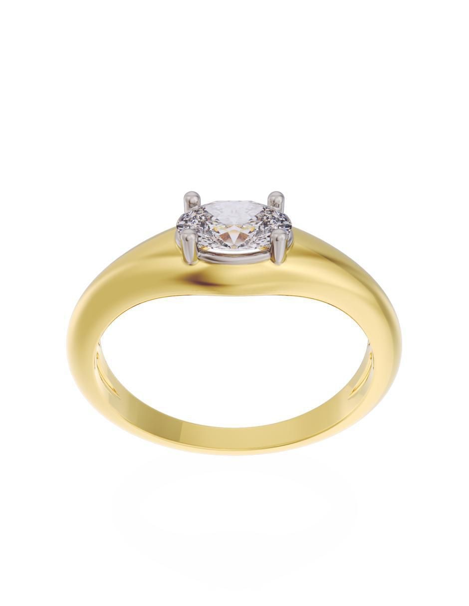 Anillo de compromiso 10 k Eternidad 2025 3