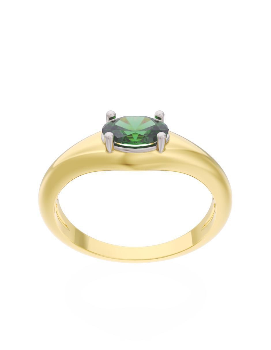 Anillo de compromiso 10 k Eternidad 3