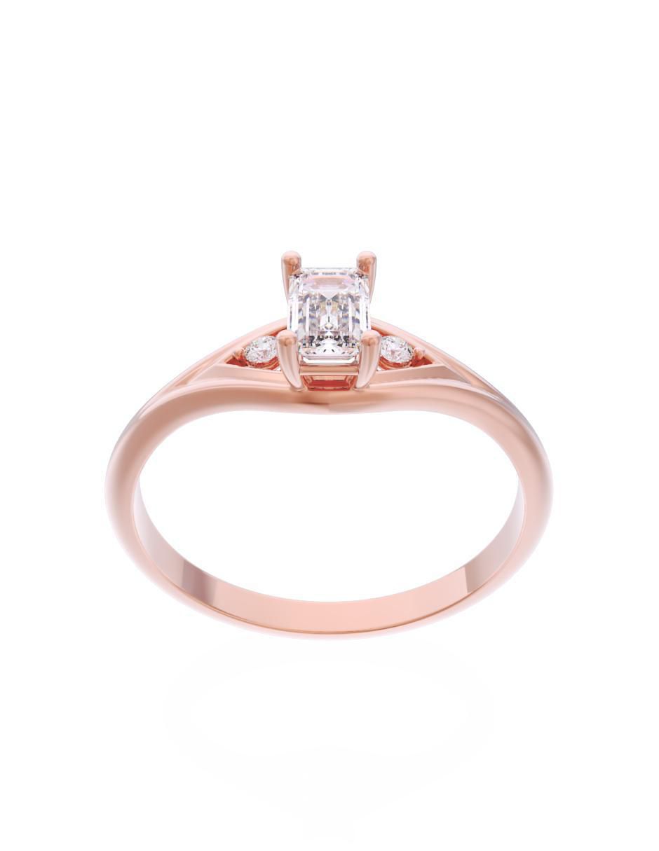 Anillo de compromiso 10 k Eternidad 2