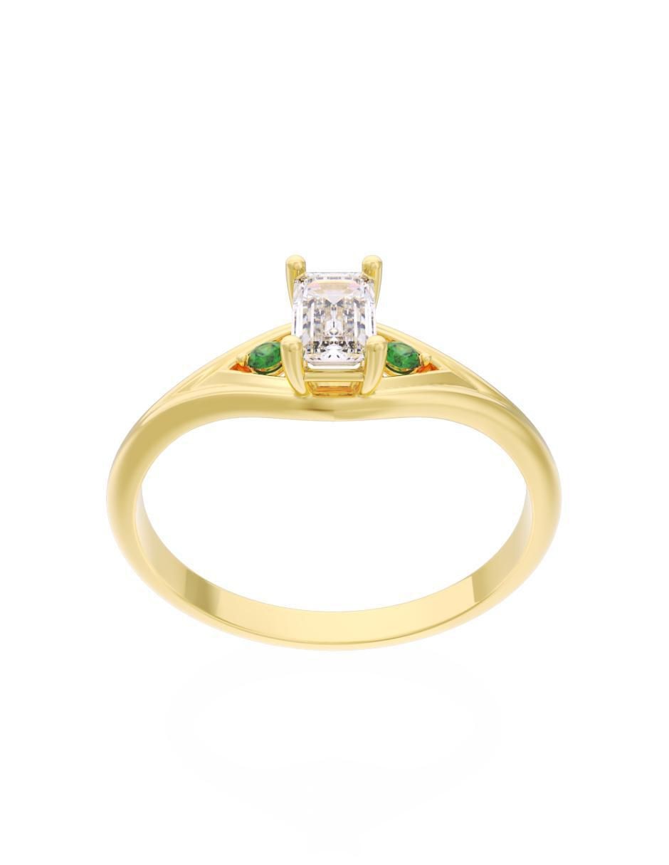 Anillo de compromiso 10 k Eternidad 2025 3