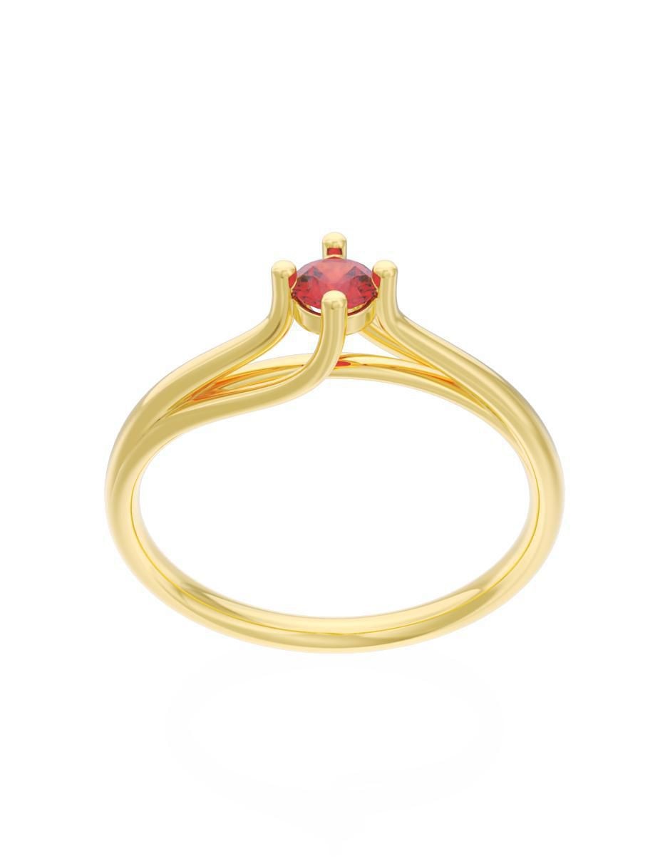 Anillo de compromiso 10 k Eternidad 3