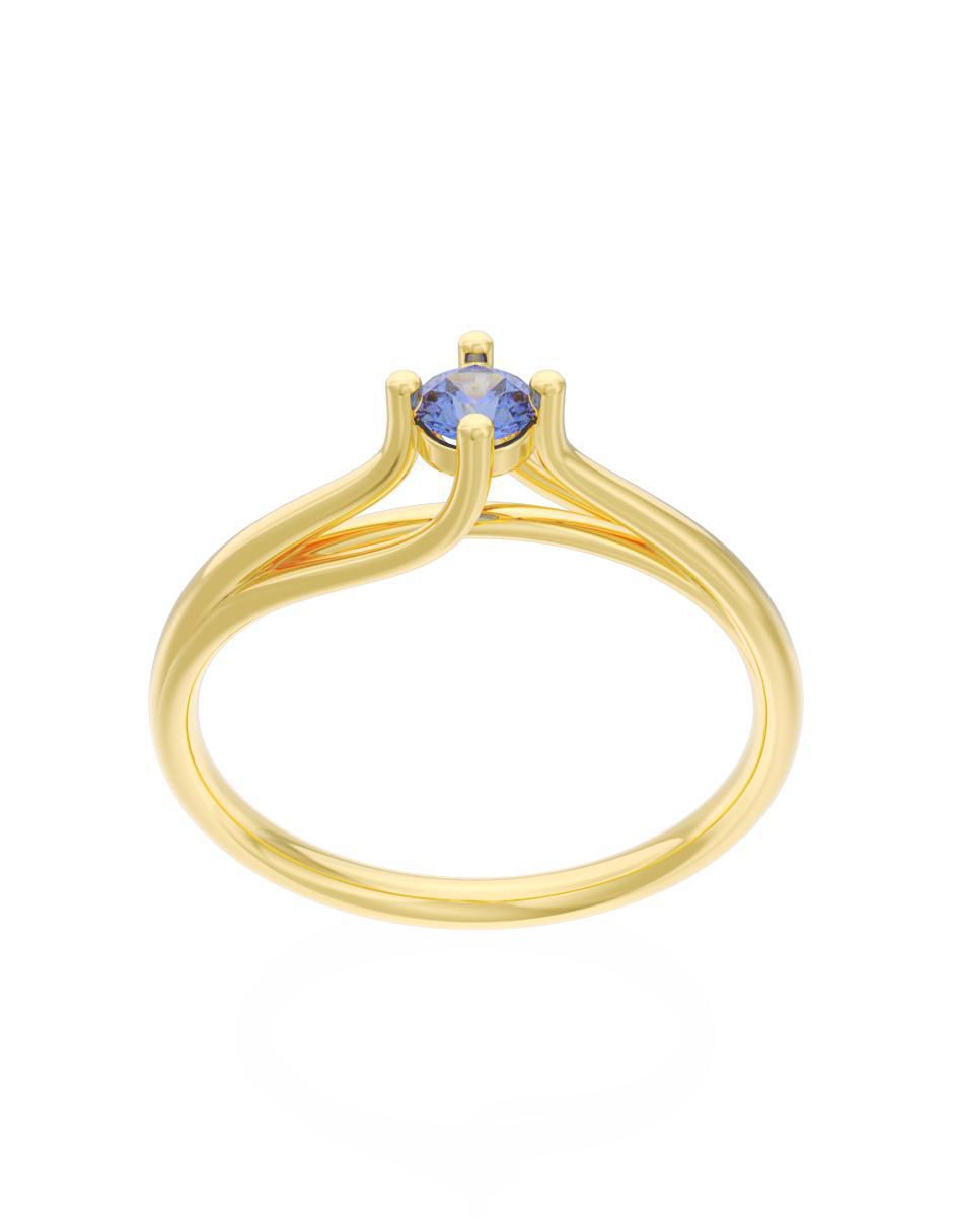 Anillo de compromiso 10 k Eternidad 3