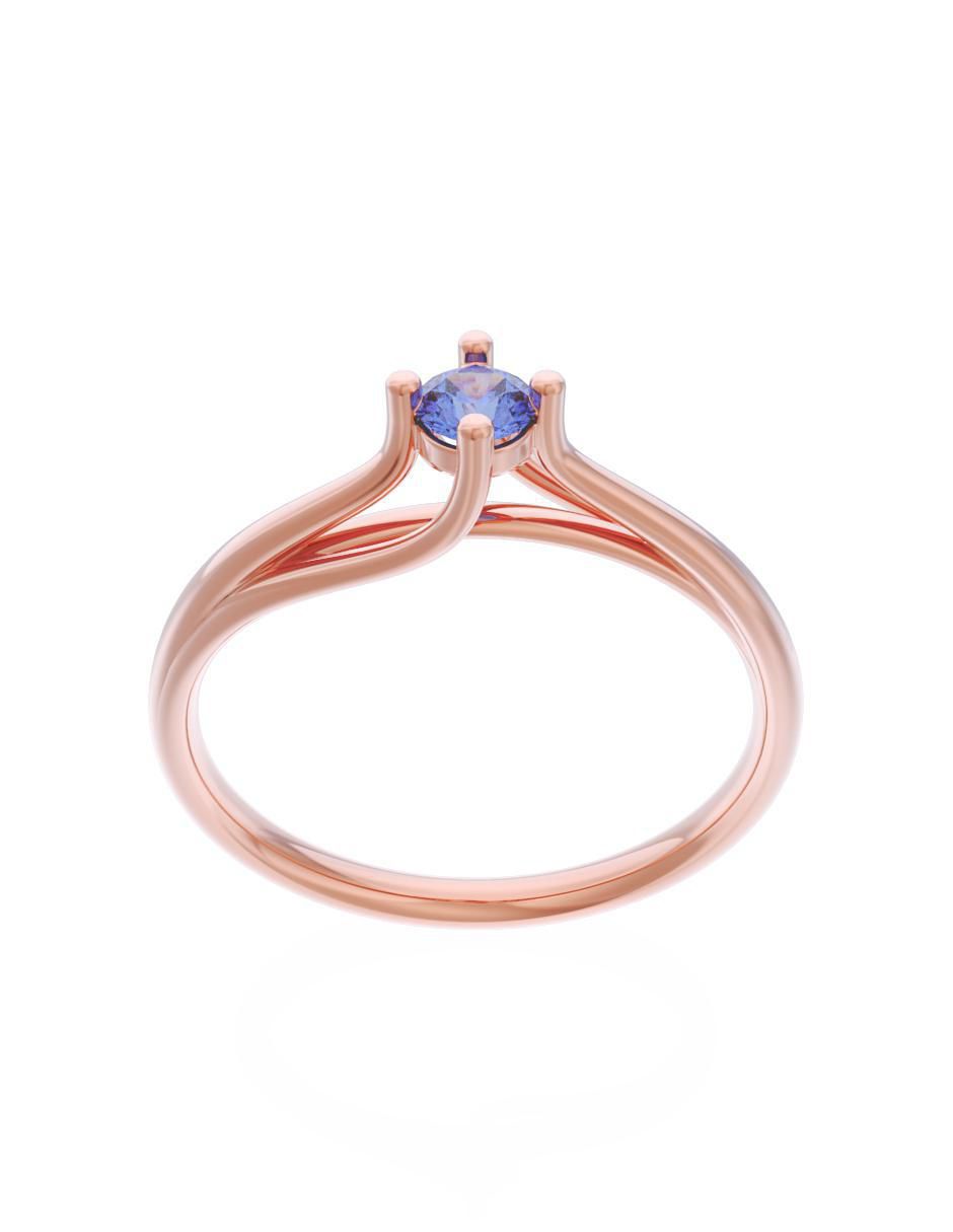 Anillo de compromiso 10 k Eternidad 2