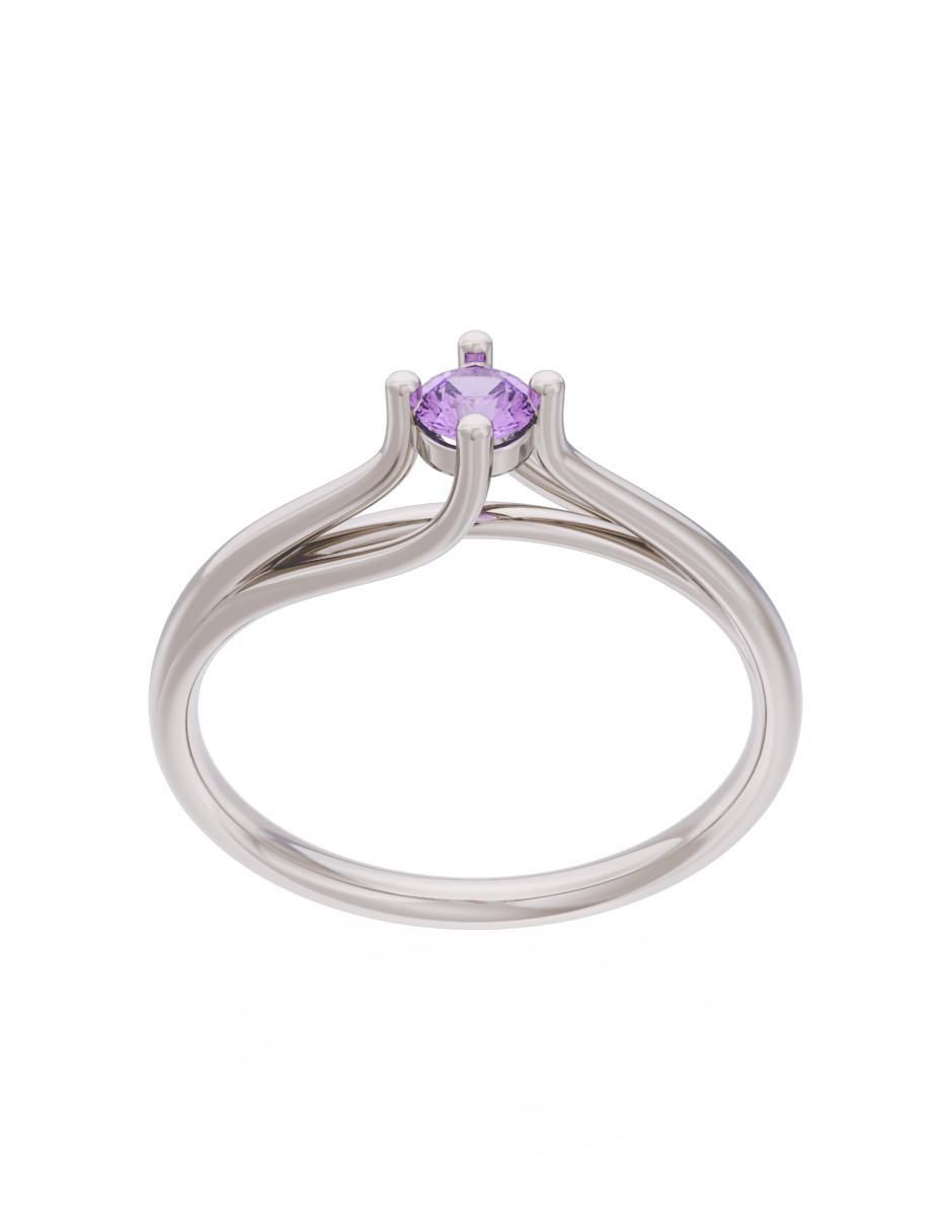 Anillo de compromiso 10 k Eternidad 2