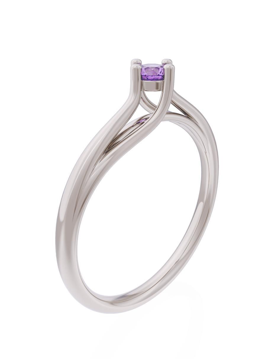 Anillo de compromiso 10 k Eternidad 3