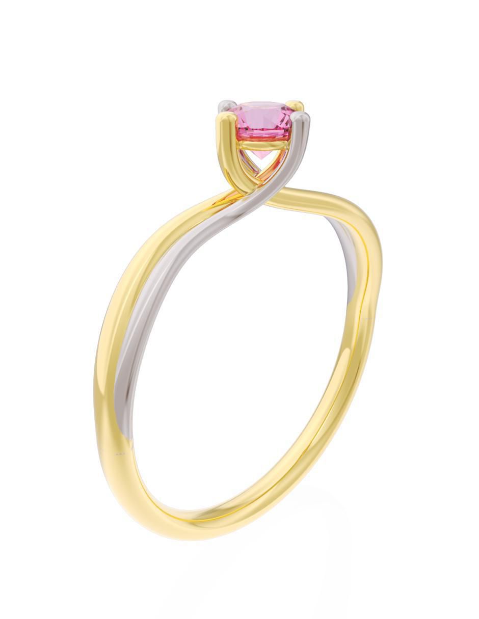 Anillo de compromiso 10 k Eternidad 2025 3