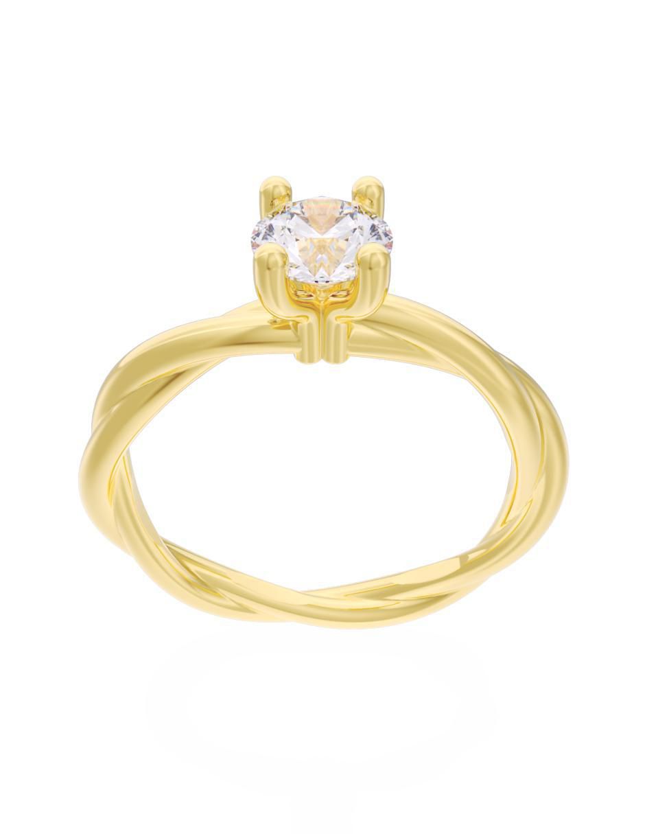 Anillo de compromiso 10 k Eternidad 2