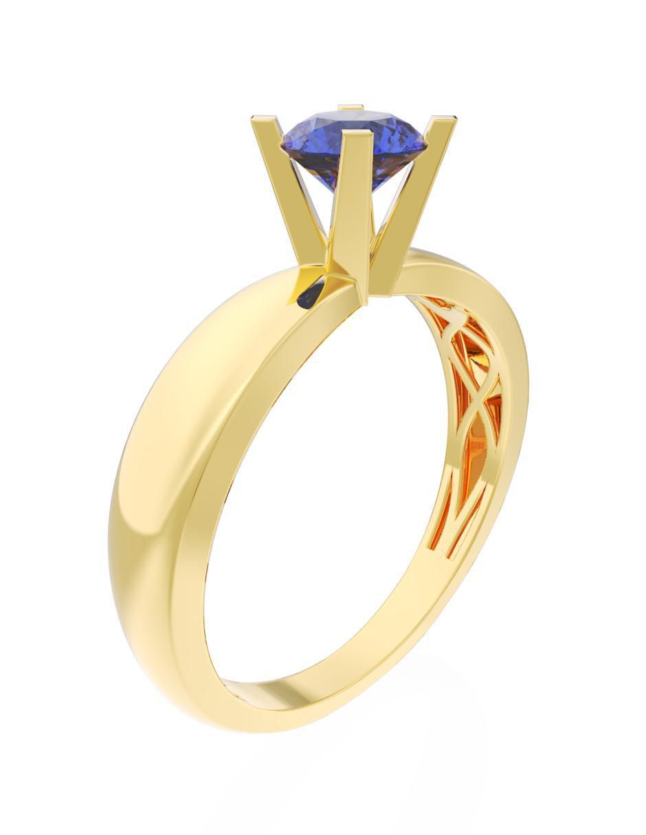 Anillo de compromiso 10 k Eternidad 3