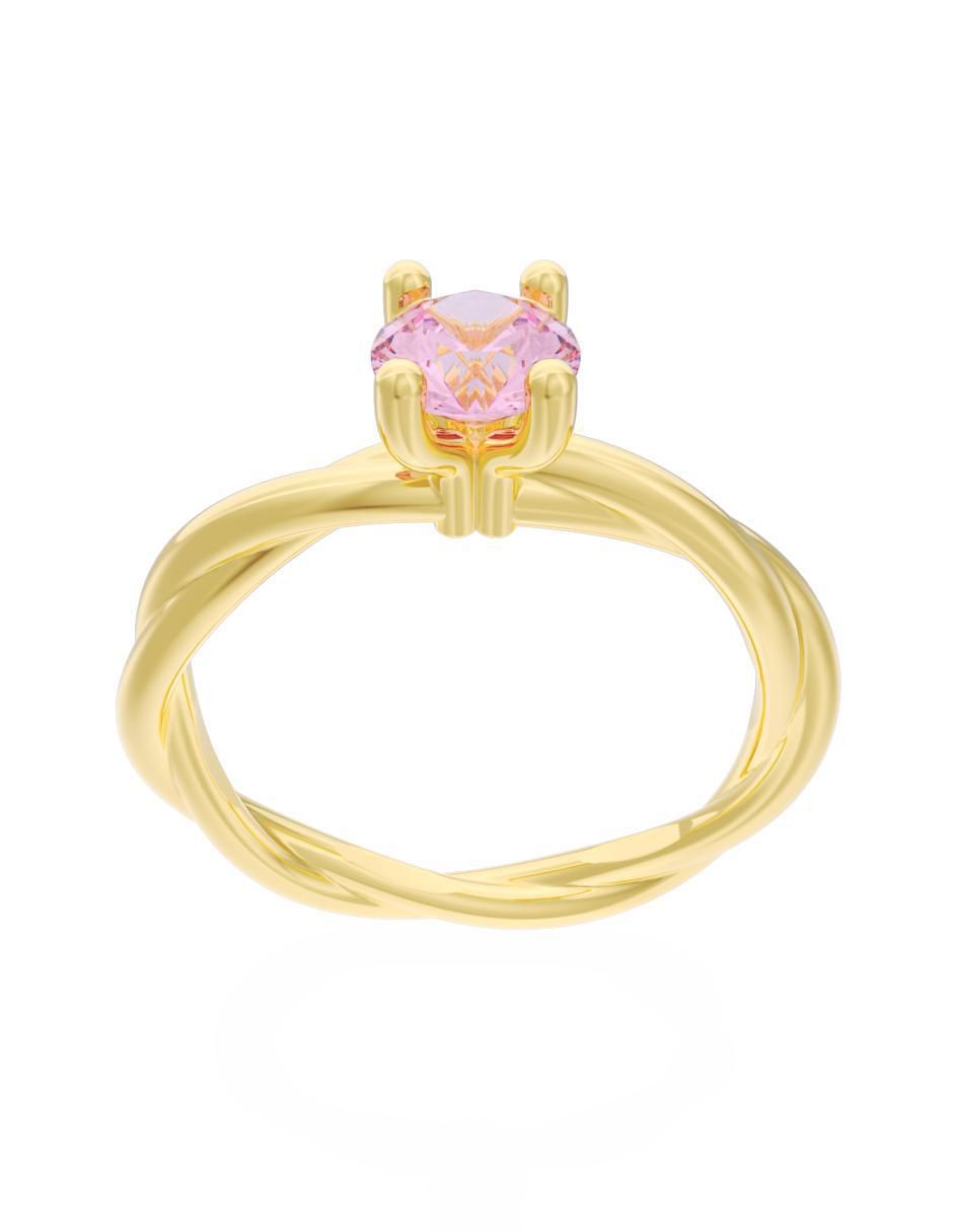 Anillo de compromiso 10 k Eternidad 3