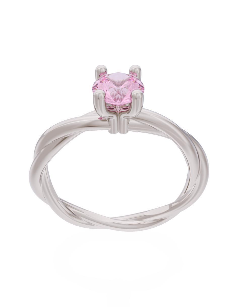 Anillo de compromiso 10 k Eternidad 2