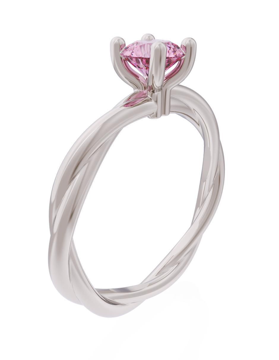 Anillo de compromiso 10 k Eternidad 3