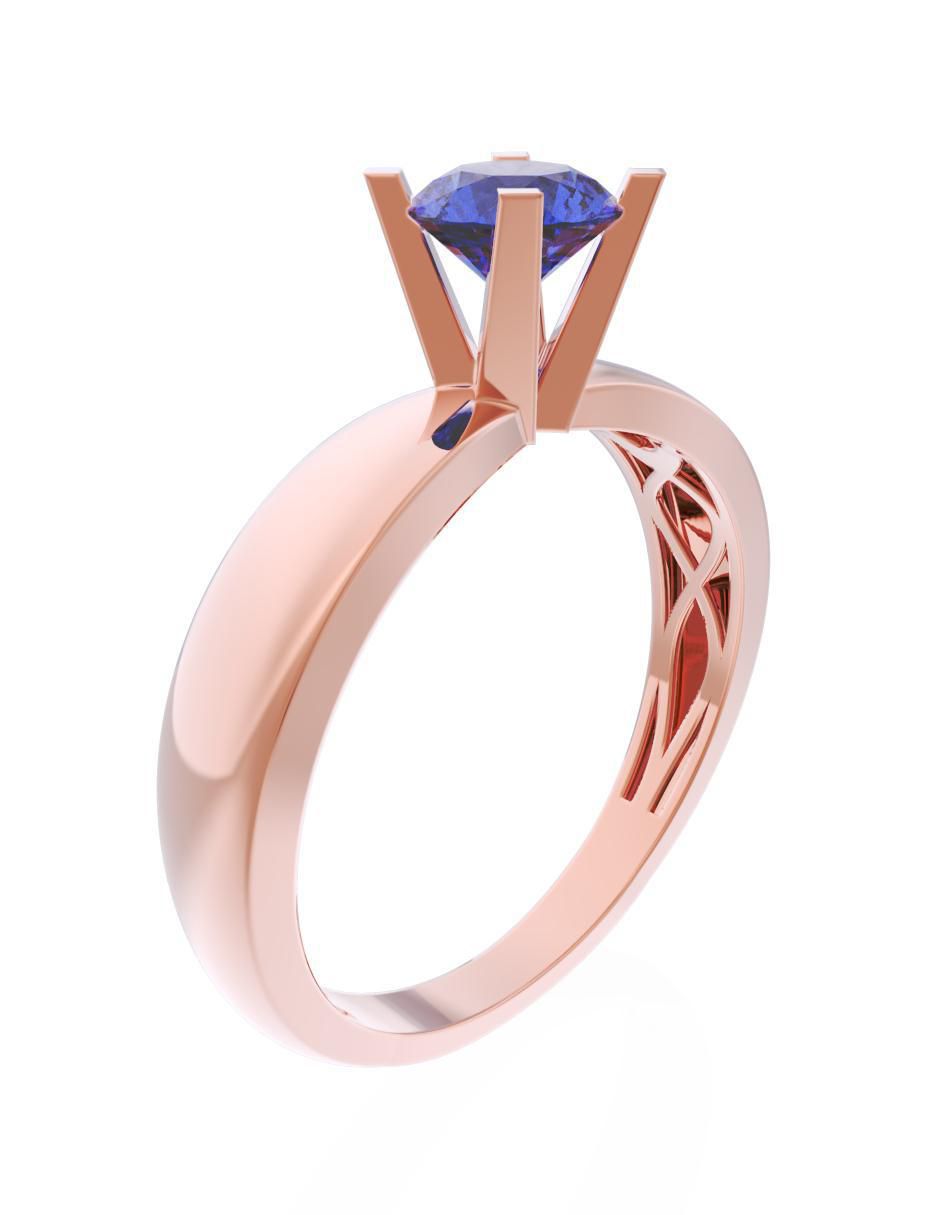 Anillo de compromiso 10 k Eternidad 3