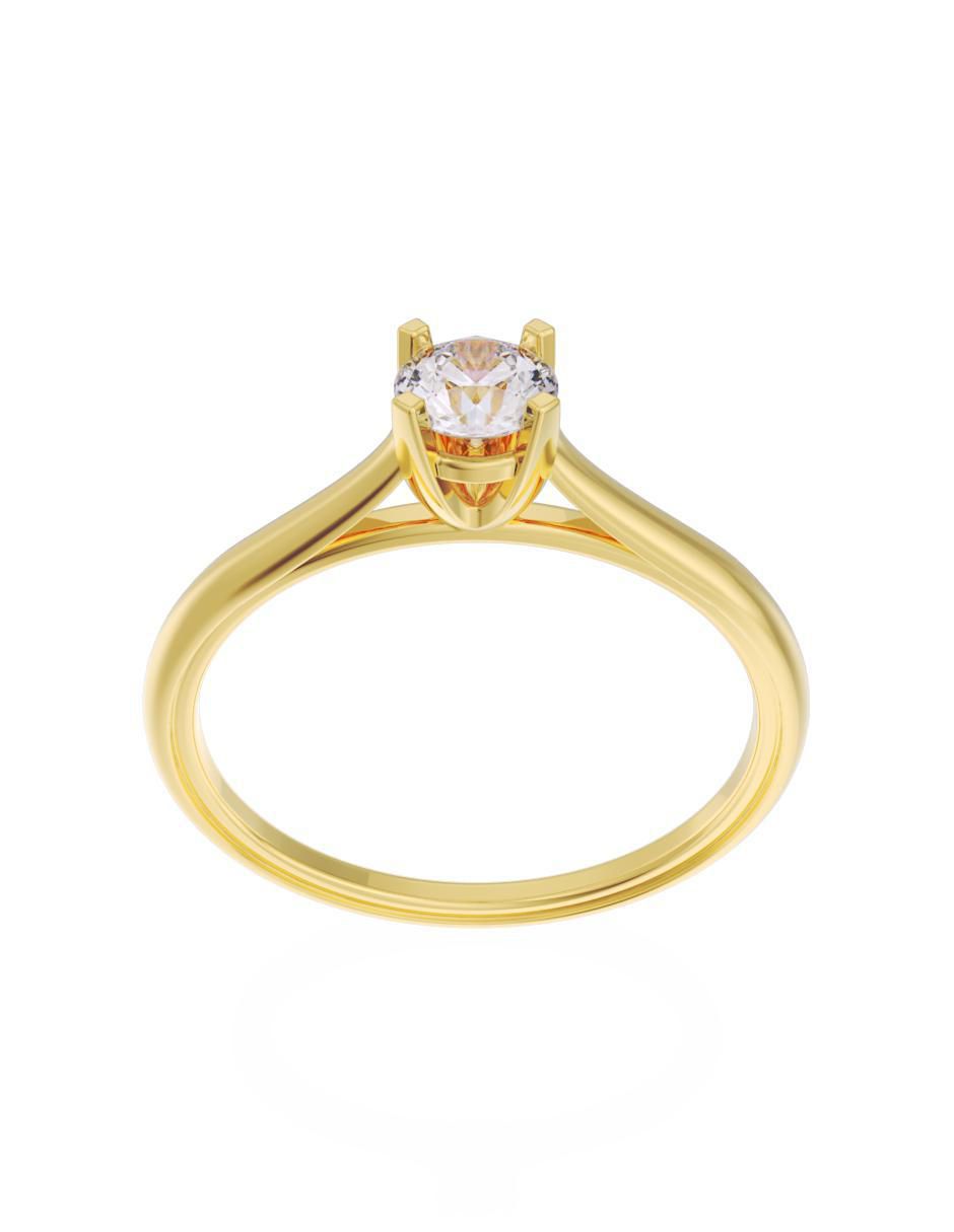 Anillo de compromiso 10 k Eternidad 2