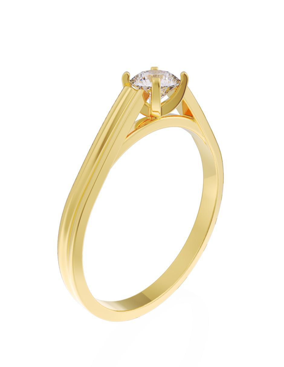 Anillo de compromiso 10 k Eternidad 2