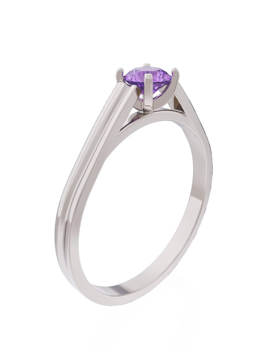 Anillo de compromiso 10 k Eternidad 3