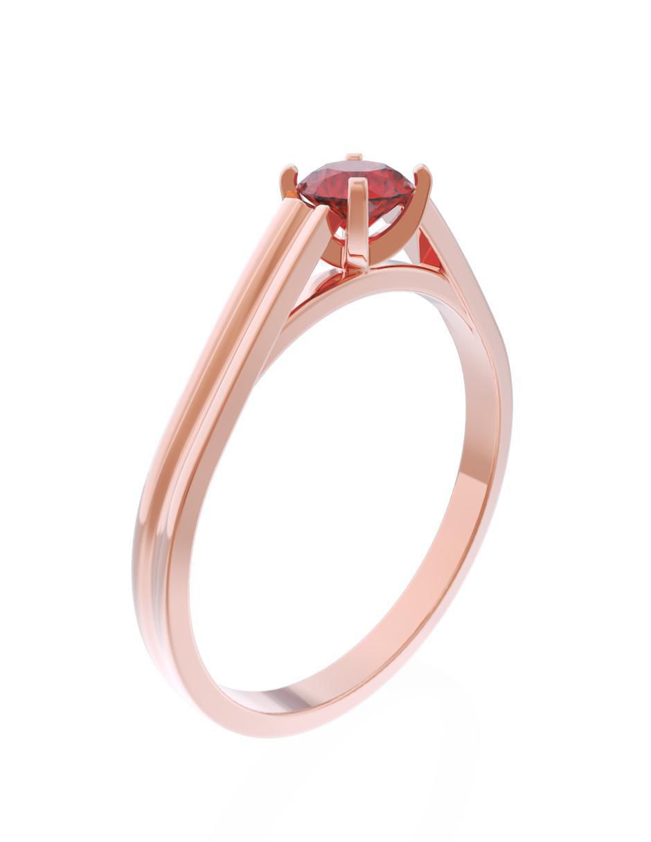 Anillo de compromiso 10 k Eternidad 3