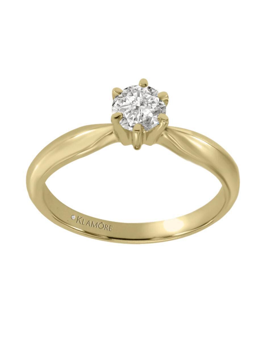 Anillo de compromiso 14 k Esplendor diamante Anillo de compromiso 14 k Esplendor diamante
