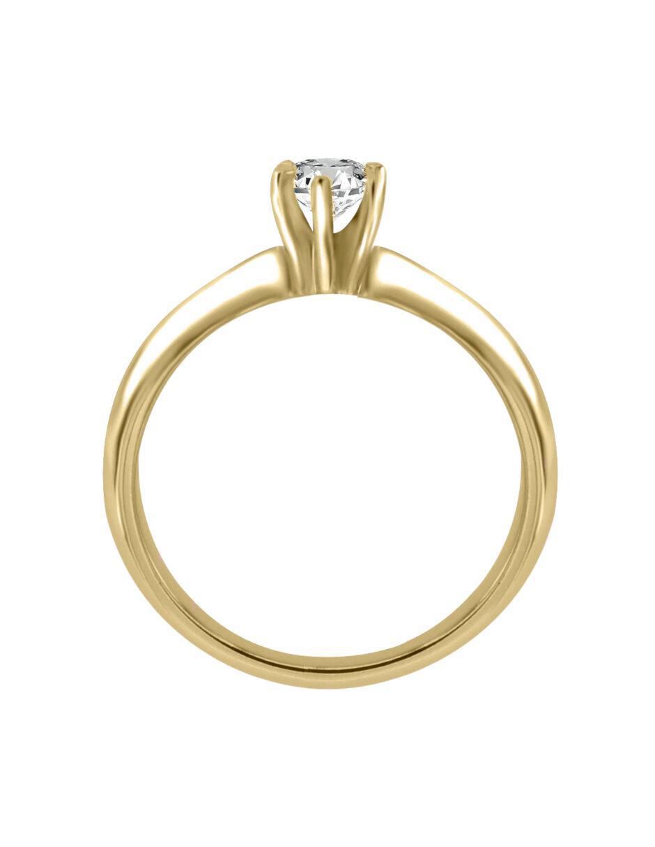 Anillo de compromiso 14 k Esplendor diamante 6