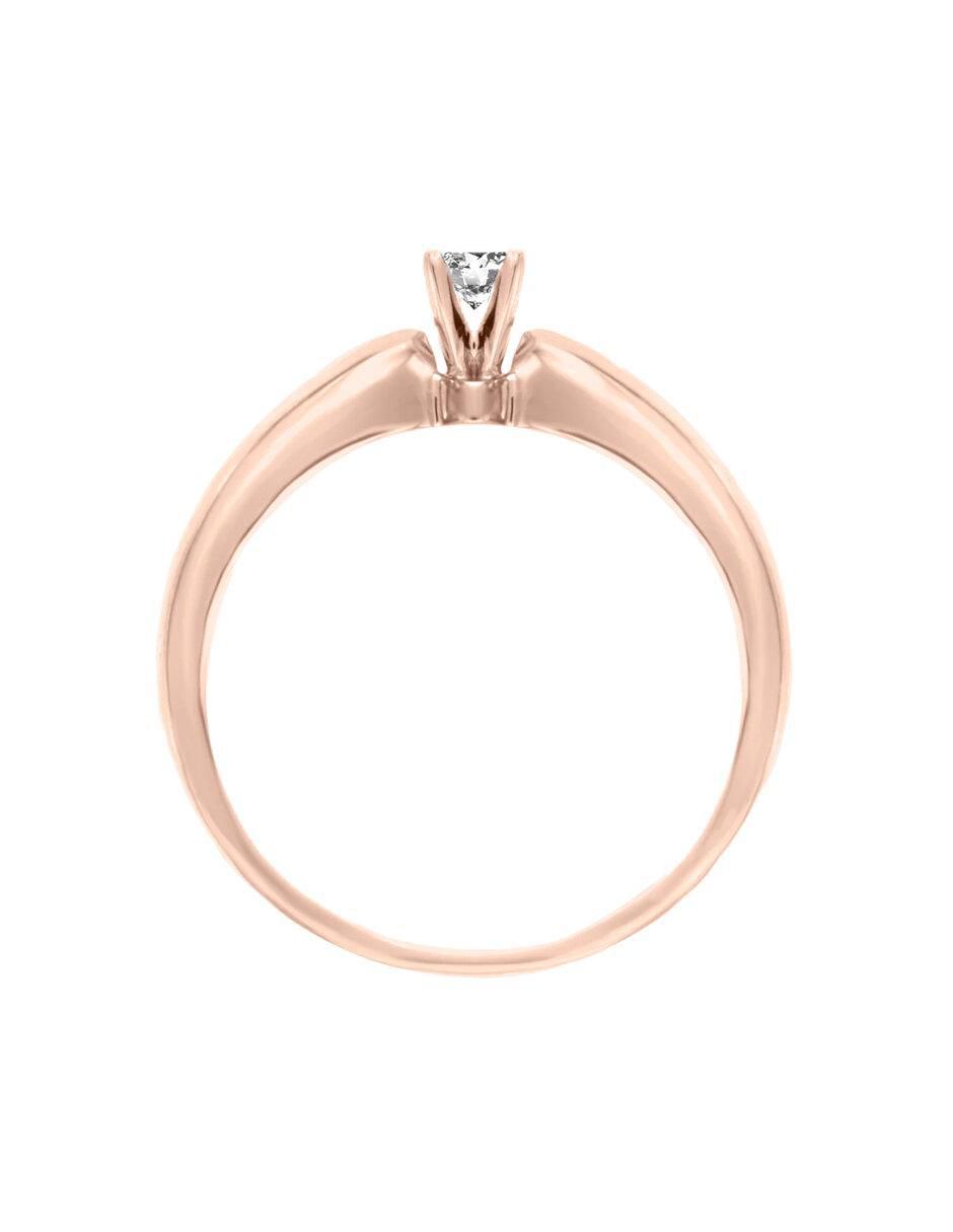 Solitario 14 k Passione diamante 3