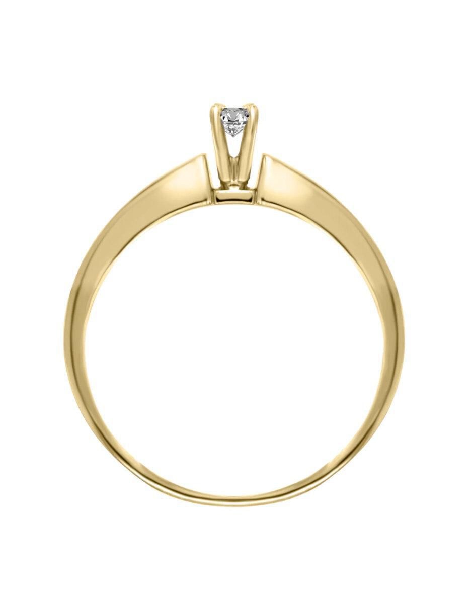Anillo de compromiso 14 k Eleonora diamante 5