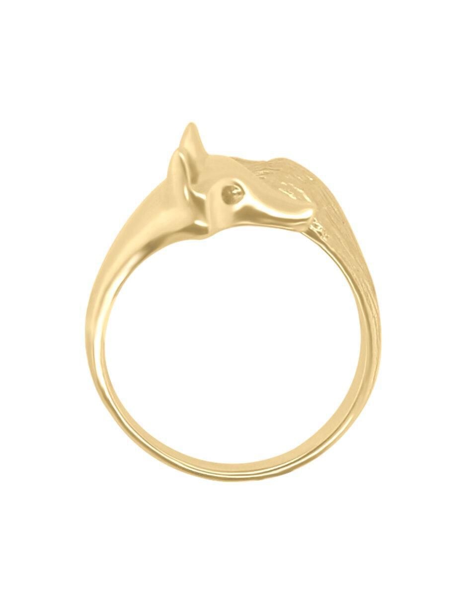 Anillo de zorro Zorrito 14 k de oro brillante