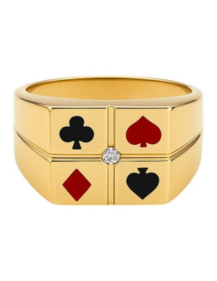 Anillo cuadrada 14 k de oro amarillo zirconia pulido Anillo cuadrada 14 k de oro amarillo zirconia pulido