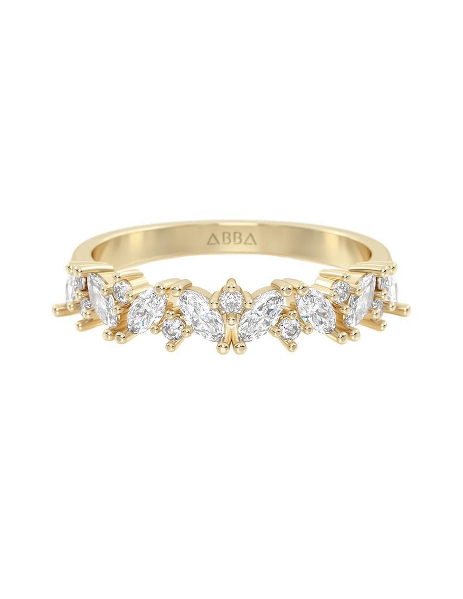 Anillo 10 k de oro zirconia brillante Anillo 10 k de oro zirconia brillante