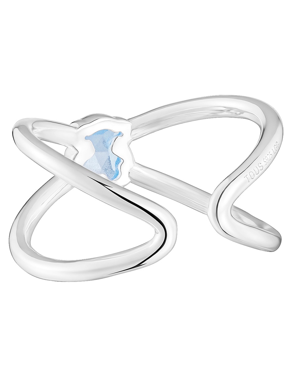 Anillo Icon Color Lgg Oso de plata espinela brillante