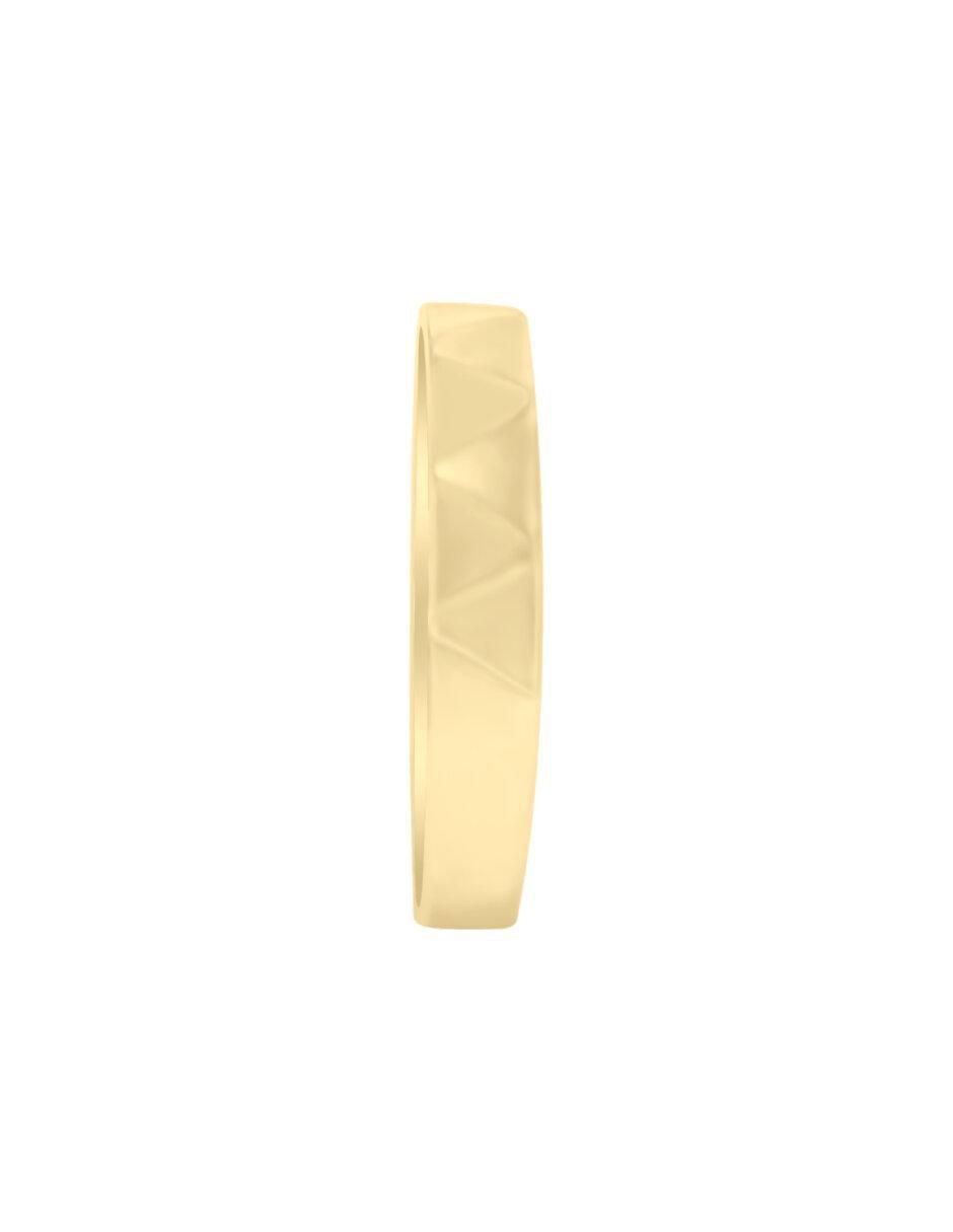 Anillo redondo Julissa 14 k de oro brillante 4