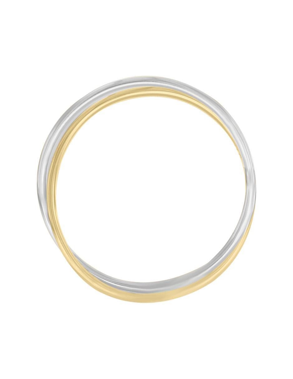 Anillo redondo Judith 14 k de oro brillante 4