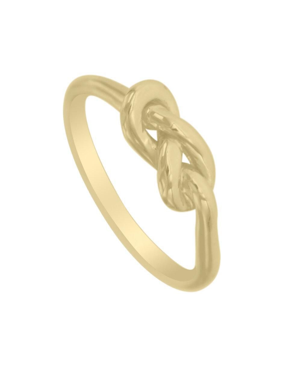 Anillo de nudo Nudo 14 k de oro brillante 2
