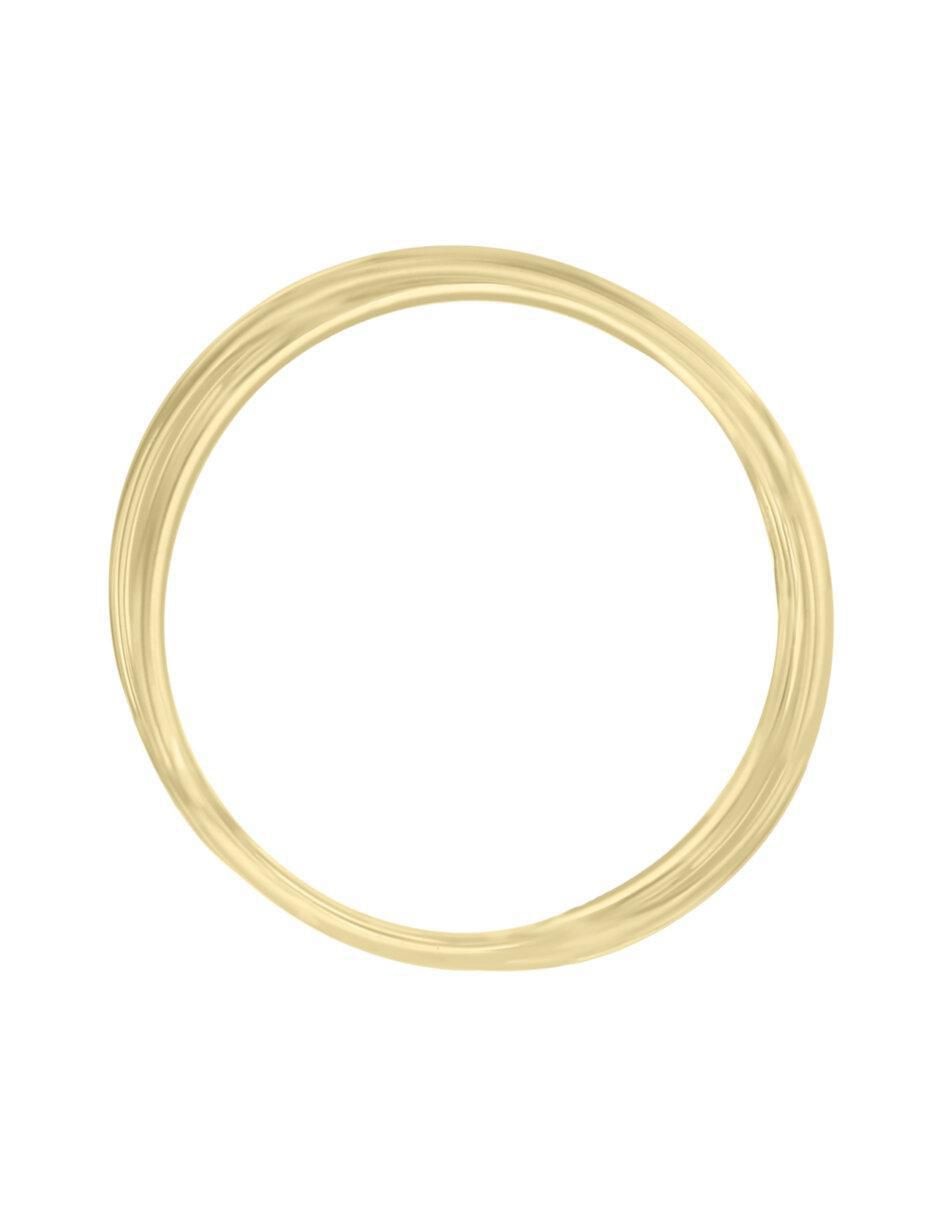 Anillo redondo Juliana 14 k de oro brillante 4