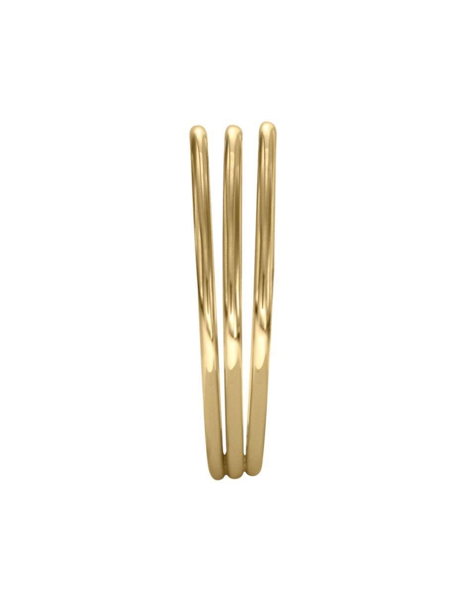 Anillo redondo Julia 14 k de oro brillante 4