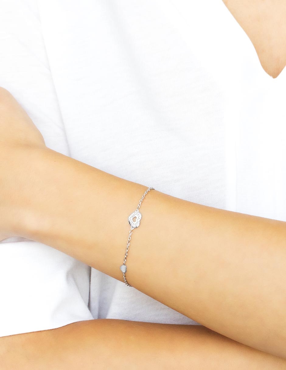 Brazalete de plata p 925 con acabado brillante