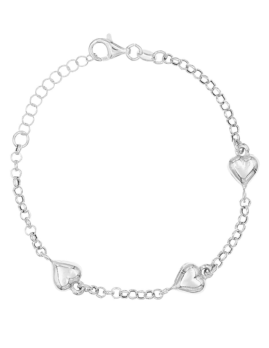 Brazalete Silvex Spa de plata p 925 con acabado baño rodio