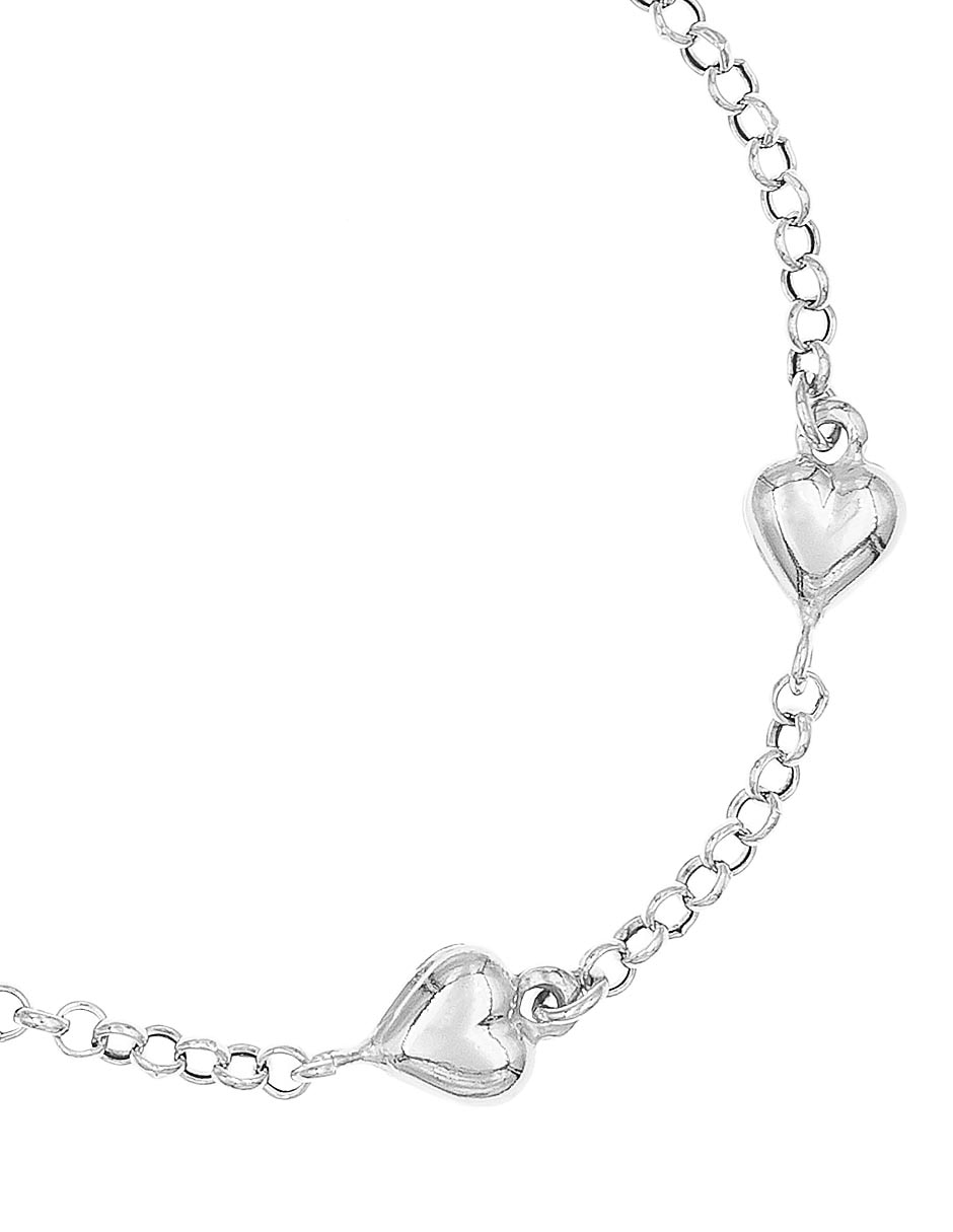 Brazalete Silvex Spa de plata p 925 con acabado baño rodio