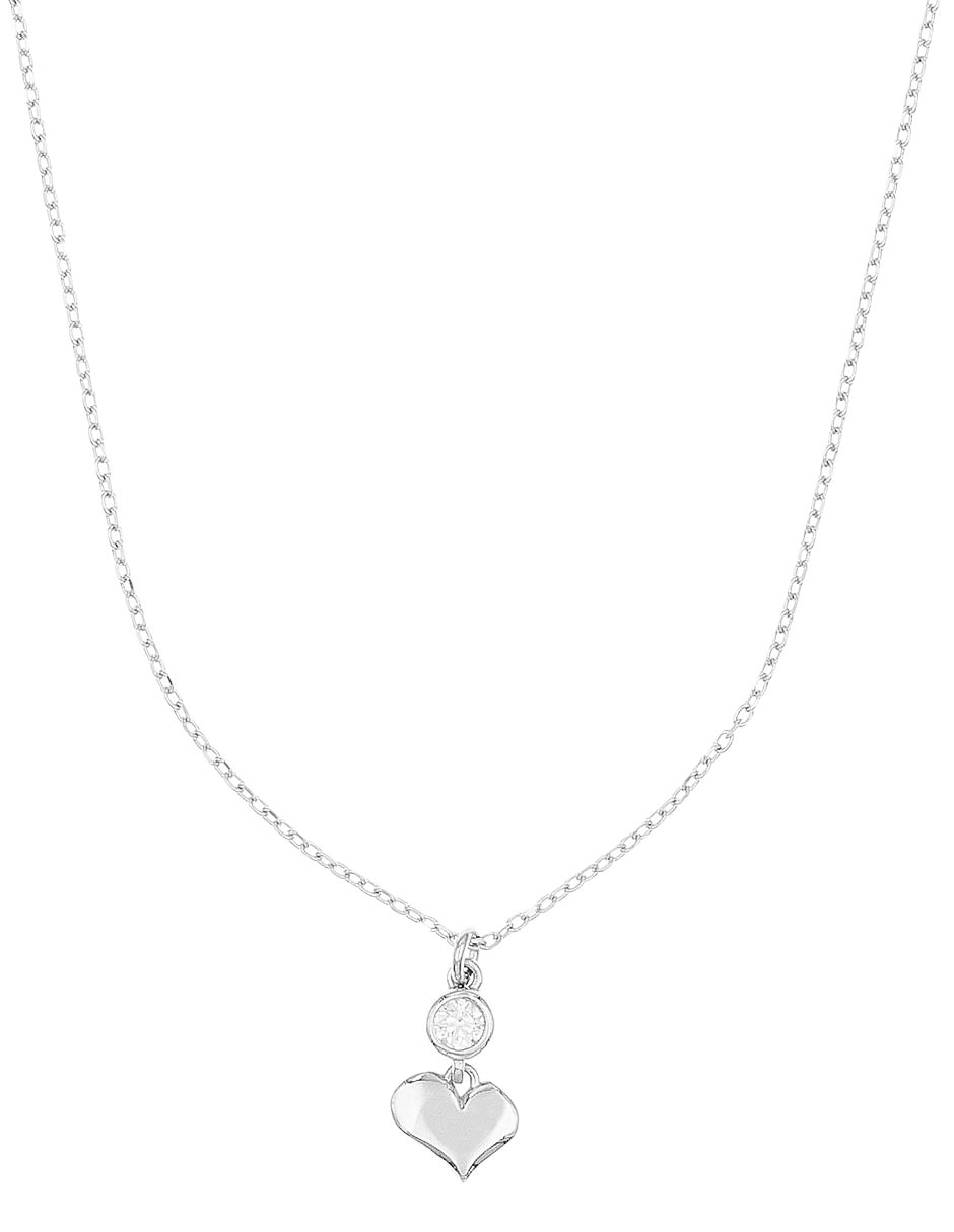 Collar de corazón Silvex Spa de plata