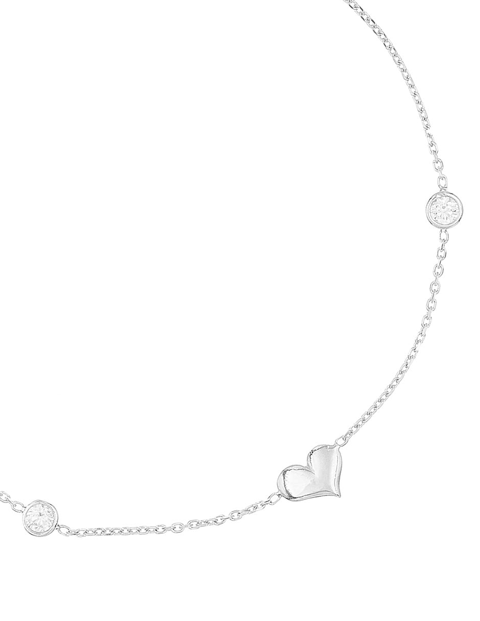 Brazalete de plata con circonita p 925 con acabado baño rodio 2