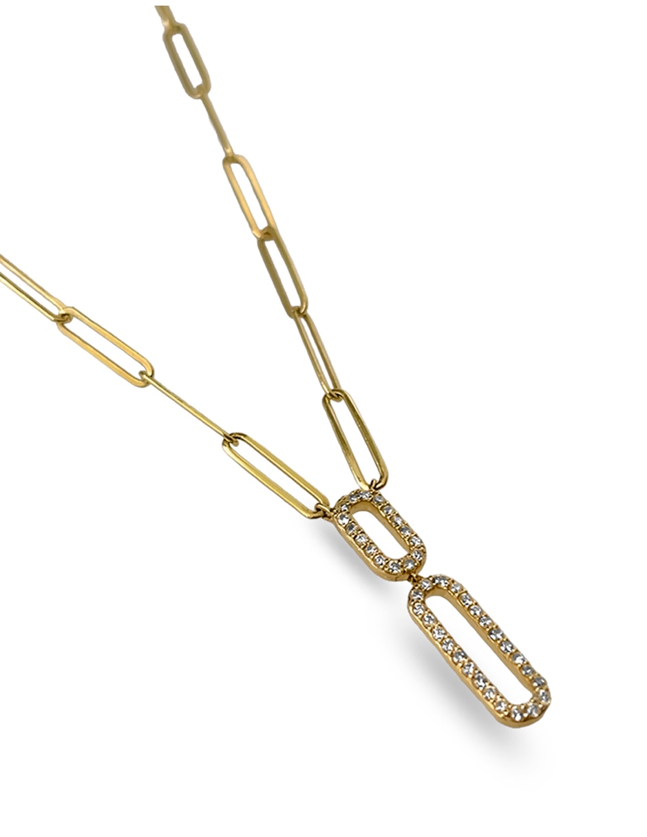 Gargantilla de eslabones de oro amarillo 14 K Gargantilla de eslabones de oro amarillo 14 K
