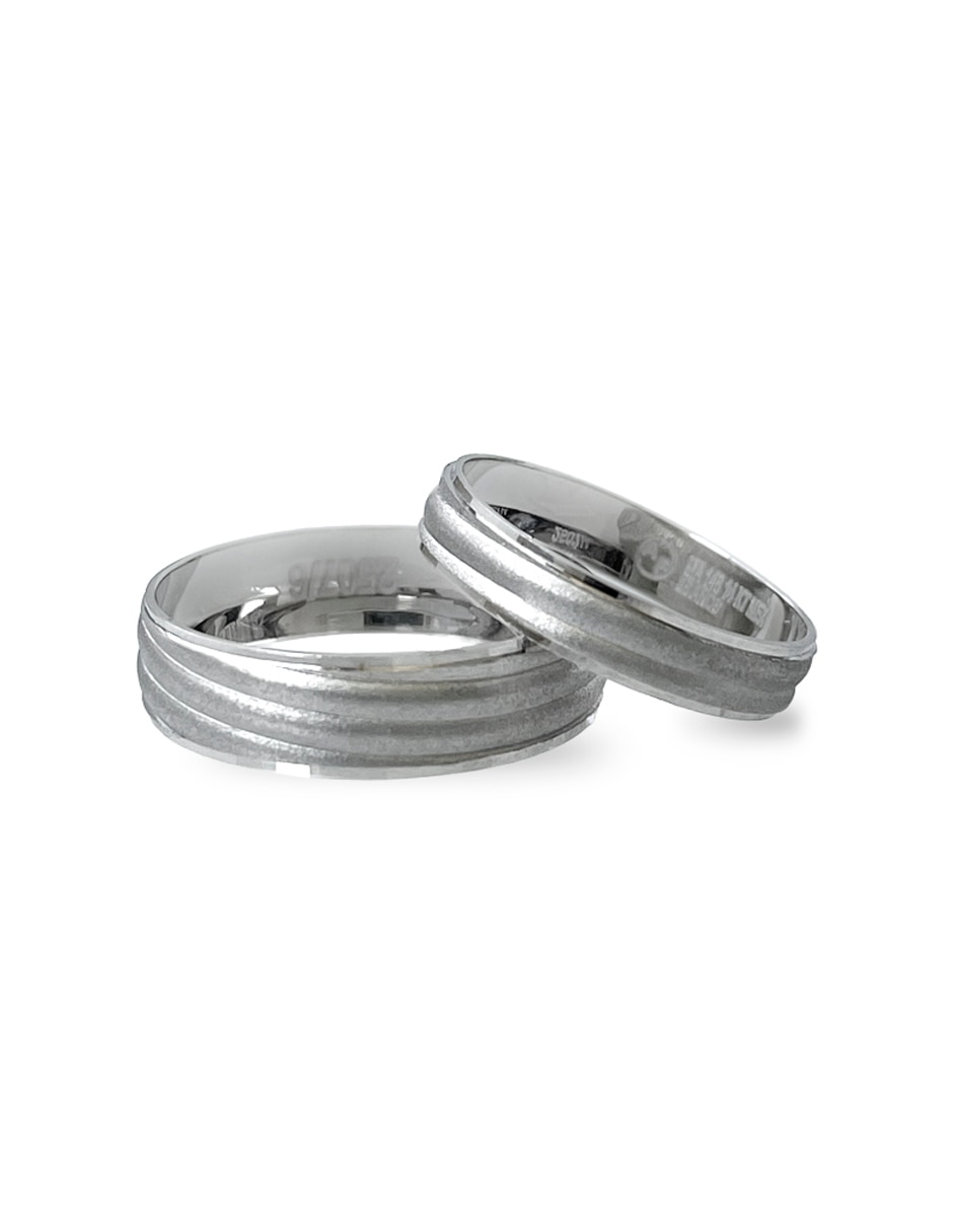 Argolla de oro blanco 14 k Argolla de oro blanco 14 k