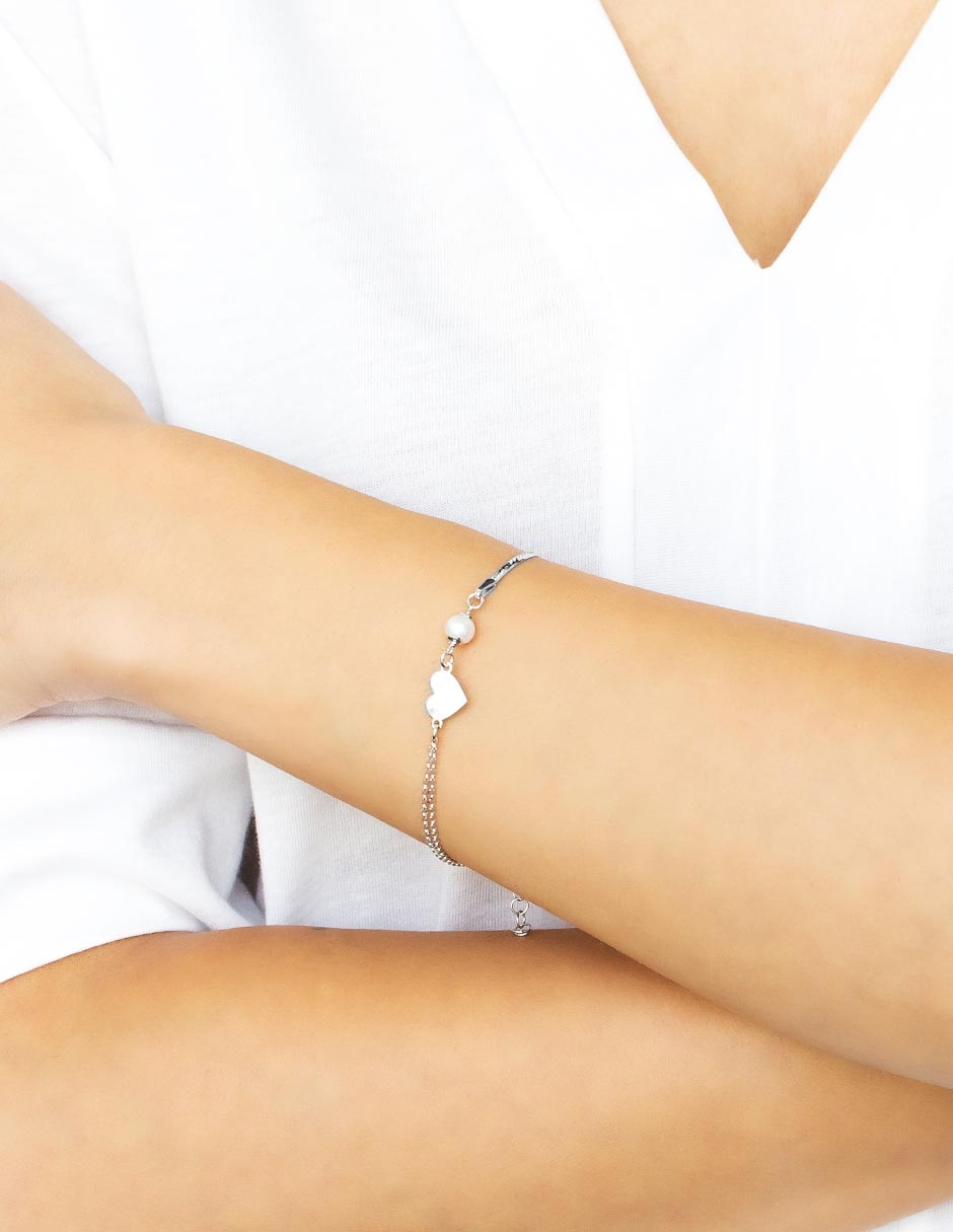 Brazalete de plata p 925 con acabado pulido