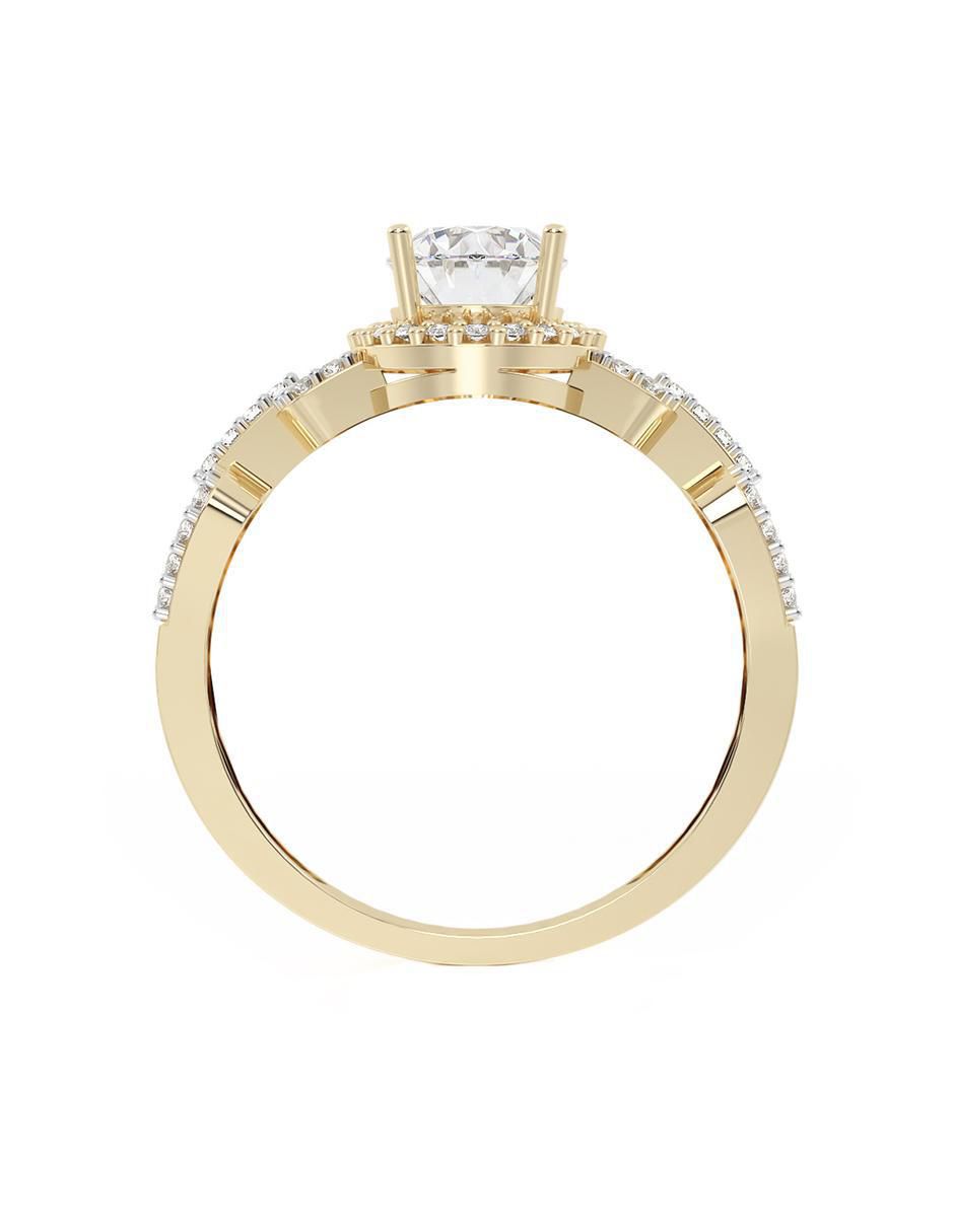 Anillo de compromiso 14 k 4