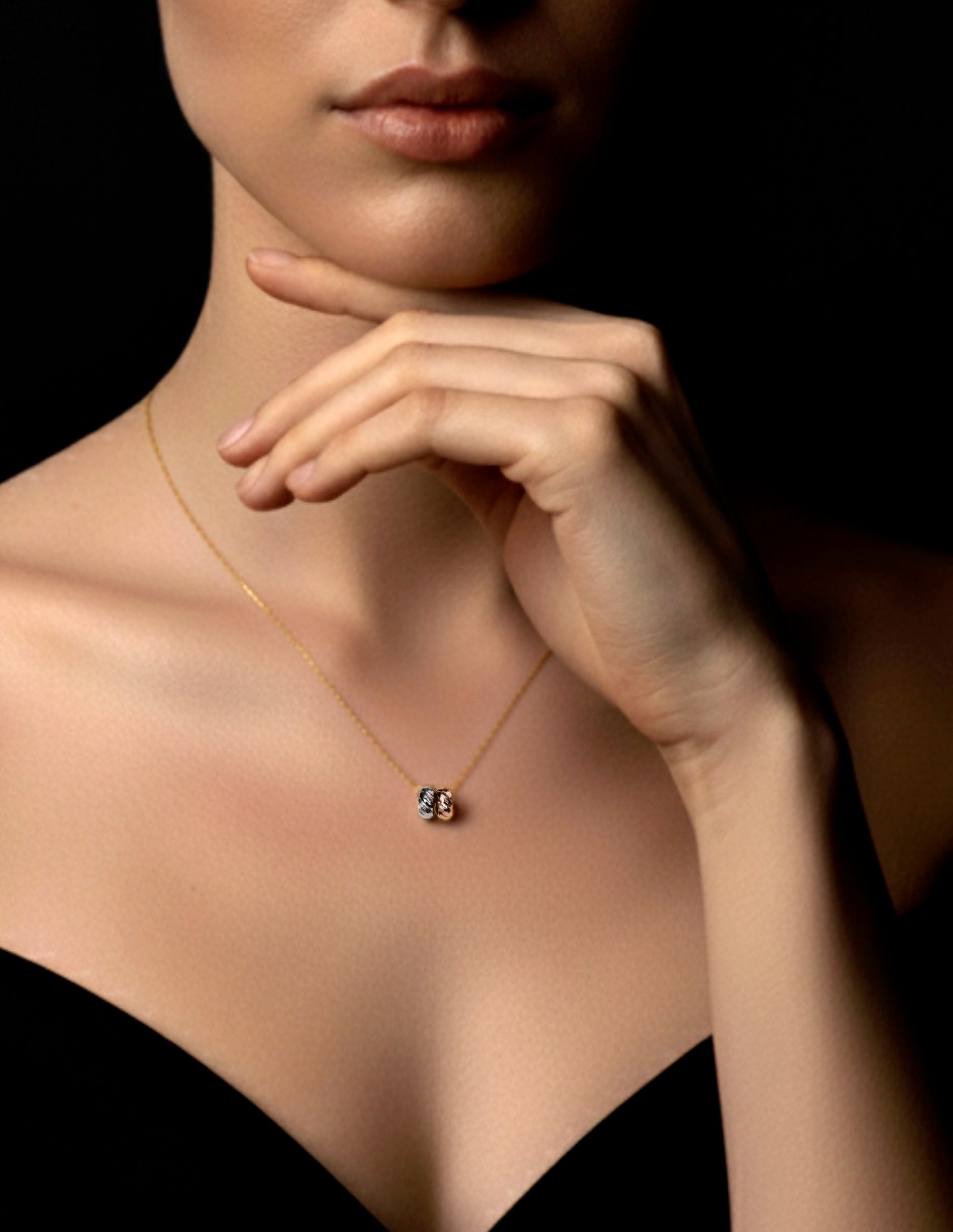 Collar con dije de oro 14 K